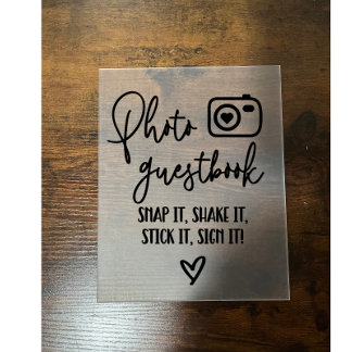 Foto Guestbook Acryl Bord
