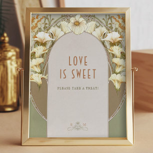 Foto Guestbook Sign  Art Nouveau door Mucha Poster