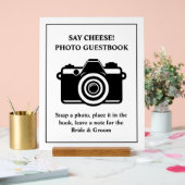 Foto Guestbook Wedding Acryl Teken Acryl Bord (Huwelijk)