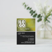 Foto half&half - groen venster visitekaartje (Staand voorkant)