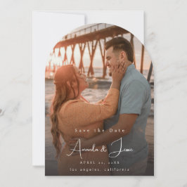 Foto - Handschrift Verticaal Save the Date 4 Arc Kaart