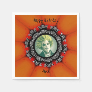Foto Happy Birthday Gothic Halloween Servet