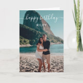 Foto Happy Birthday Kaart (Voorkant)