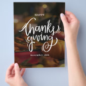 Foto Happy Thanksgiving sociale media Flyer (Hand)