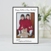 Foto Happy Vaderdag Persoonlijk Kaart (Staand voorkant)