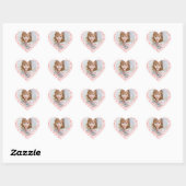 Foto Hart en Liefde Script Hart Sticker (Vel)