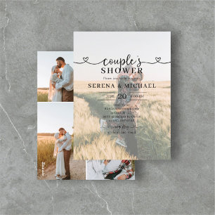 Foto Hart Kalligrafie Koppels Douche Briefkaart