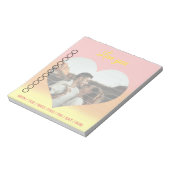 Foto: Heart Romantic Sunrise Notitieblok (Gedraaid)