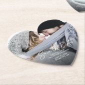 Foto: Heart-Shaped Save the Date Onderzetters (Gekanteld)