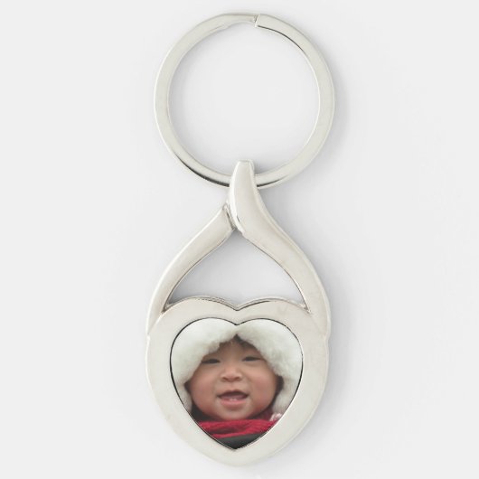 Foto Heart Shaped Sleutelhanger (Voorkant)