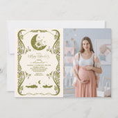 Foto  hemelbotanisch Baby shower Kaart (Voorkant)