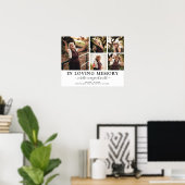 Foto-herdenking 'In Liefdevolle Herinnering' Poster (Thuiskantoor)