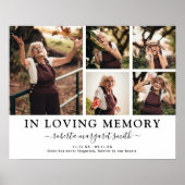 Foto-herdenking 'In Liefdevolle Herinnering' Poster (Voorkant)