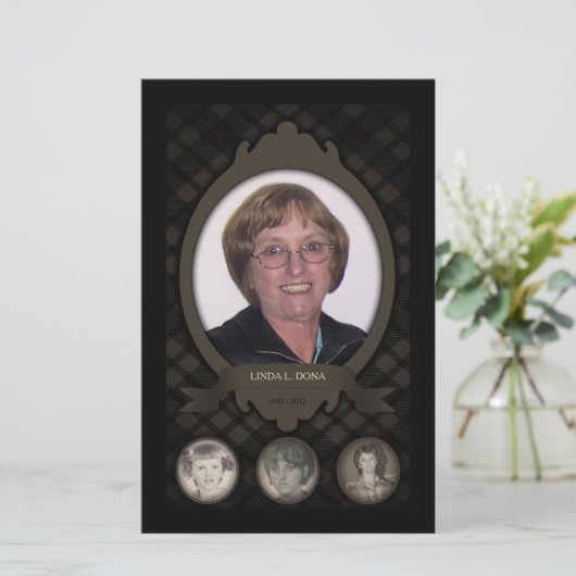 foto - herdenkingsaankondigingen van jaren (Staand voorkant)