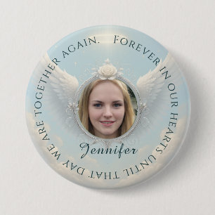 Foto-herdenkingsknop Ronde Button 7,6 Cm