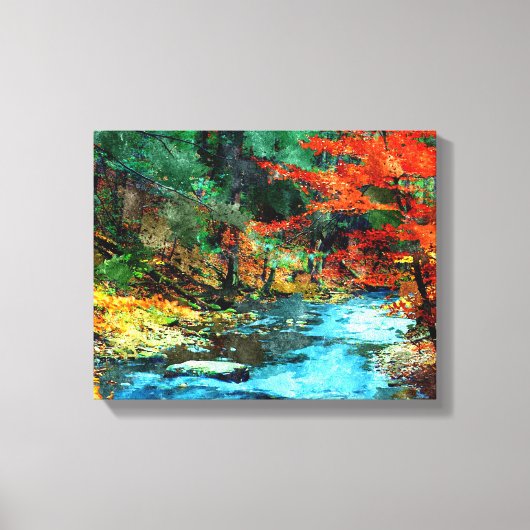 Foto herfst Digital Waterverf Canvas Afdruk (Voorkant)