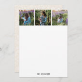 Foto herinneringen Bedankt kaarten (Voorkant / Achterkant)