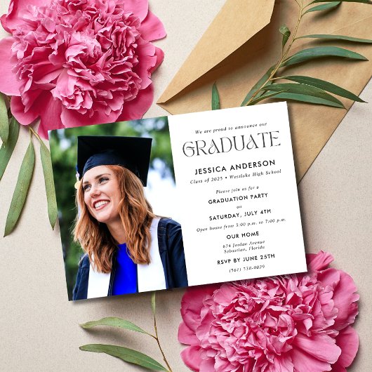 Foto High School Graduation Party aankondiging