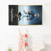 Foto Hockey player gefeliciteerd afstuderen Spandoek (Insitu)
