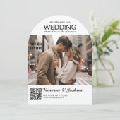 Foto Hoesje Magazin QR Code Wedding Kaart (Staand voorkant)