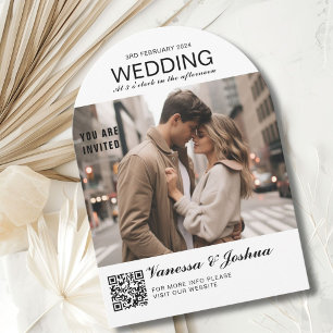 Foto Hoesje Magazin QR Code Wedding Kaart