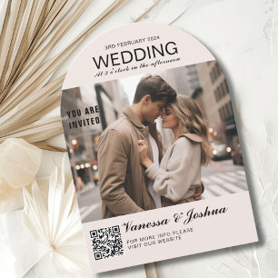 Foto Hoesje Magazin QR Code Wedding Kaart
