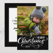 FOTO HOLIDAY KAART | Vrolijk kerstfeest (Voorkant / Achterkant)