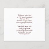 Foto Hot Stones Massage Flyer (Achterkant)