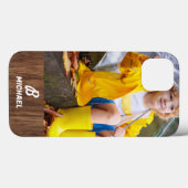 Foto Hout Graan Gepersonaliseerde Naam I Telefoonh Case-Mate iPhone Case (Achterkant (horizontaal))