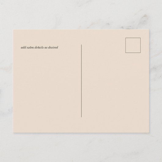 Foto Huwelijk Opslag Tot Op Datum Koninklijk Blauw Briefkaart (Achterkant)