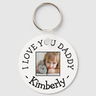 Foto 'I LOVE YOU DADDY' Sleutelhanger