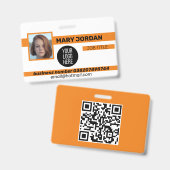 Foto-ID-badge Badge (Voor- en achterkant)