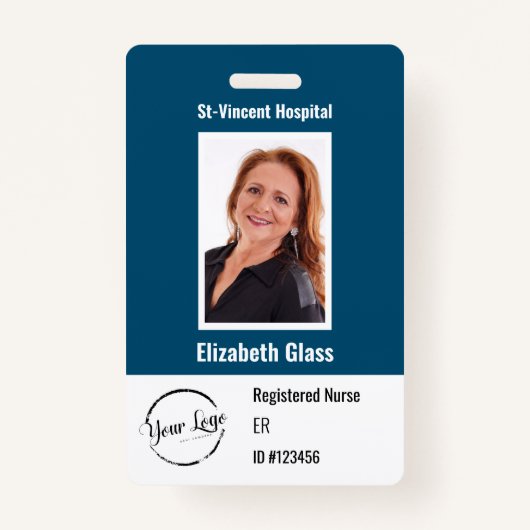  foto-ID-badge met Logo Badge (Voorkant)