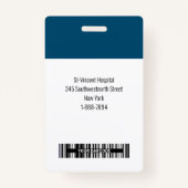  foto-ID-badge met Logo Badge (Achterkant)