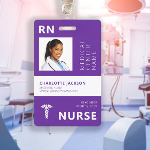 Foto-ID geregistreerde verpleegkundige RN medisch Badge