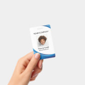 Foto-ID in Blue Wave-stijl Badge (Handheld)