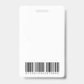 Foto-ID in Blue Wave-stijl Badge (Achterkant)