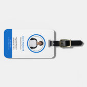 Foto-ID Kaart Blue Belt Bagagelabel (Voorkant horizontaal)