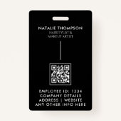 Foto ID Kaart Moderne QR Code Aangepaste Lanyard N Badge (Achterkant)
