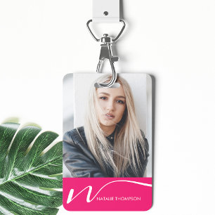 Foto ID Kaart Moderne QR Code Aangepaste Lanyard N Badge