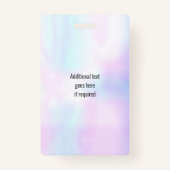 Foto ID Medewerker Logo Iridescent Security Badge (Achterkant)