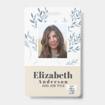 FOTO ID - Personeel VIP Pas - Meisjesachtige Bloem