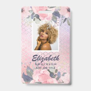 FOTO ID - Personeel VIP Pas Meisjesachtige Glitter Badge