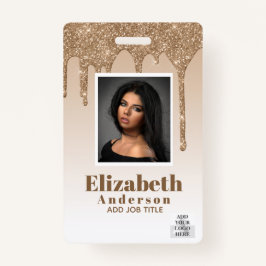 FOTO ID - Personeel VIP Pas Meisjesachtige Glitter Badge