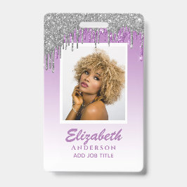 FOTO ID - Personeel VIP Pas Meisjesachtige Glitter Badge