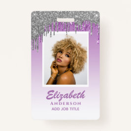 FOTO ID - Personeel VIP Pas Meisjesachtige Glitter Badge