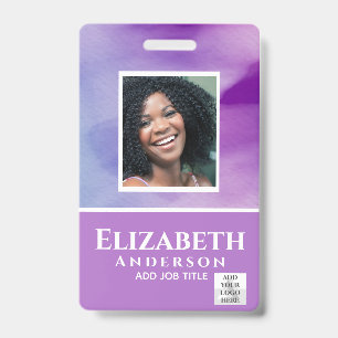 Foto-ID Personeel VIP PAS Waterverf Abstracts Badge