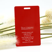 Foto-ID van medewerker Red Logo Entry Badge