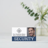 Foto-ID van professionele beveiliger Visitekaartje (Staand voorkant)