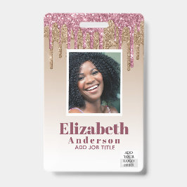 FOTO-id - VIP van werknemer voor meisje Glitter Gl Badge